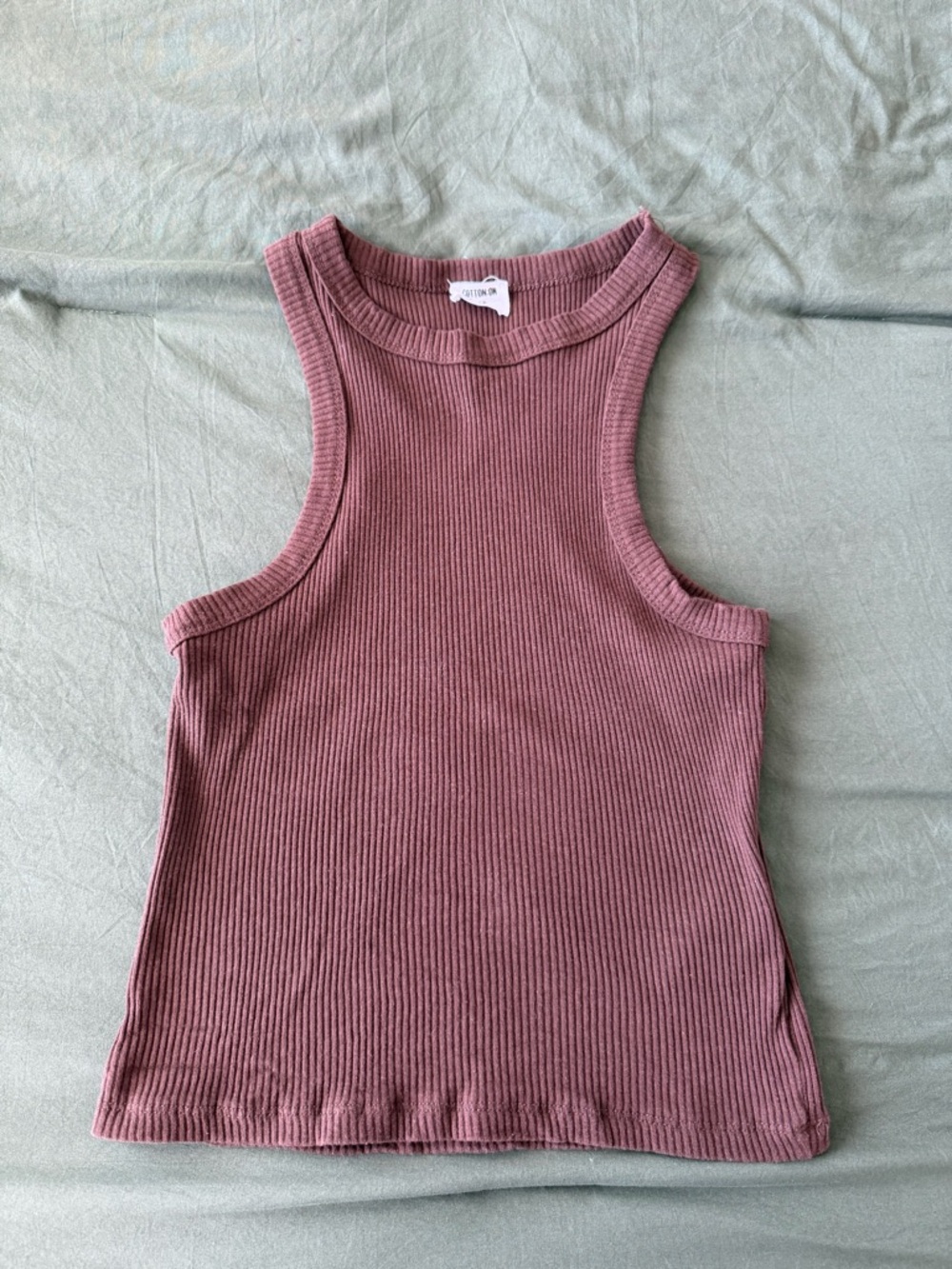 Cotton On Brown Ribbed Tank Top